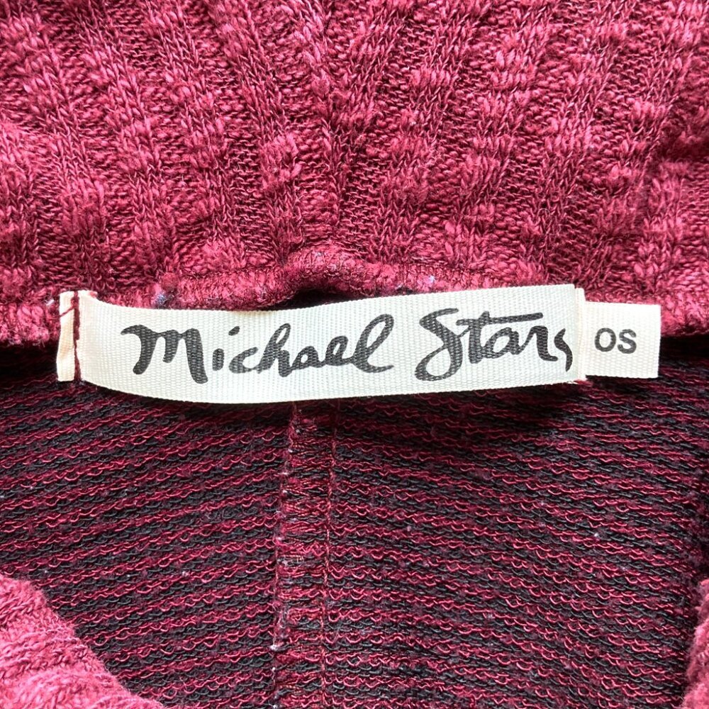 Michael Stars Thermal Knit Cowl Neck T-Shirt - Picture 4 of 10
